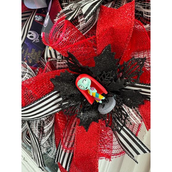 Nightmare Before Christmas 6 Ft Garland – Handmade Jack Skellington Mantle Decor - Picture 6 of 11